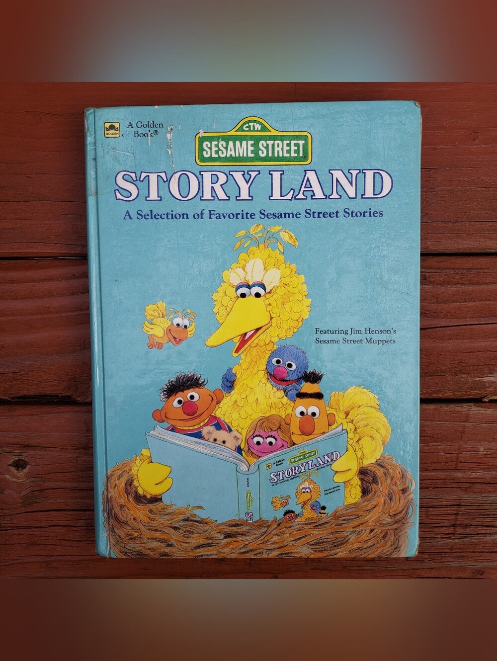 A Golden Book Sesame Street Story Land Favorite Sesame Street Stories Book WEAR